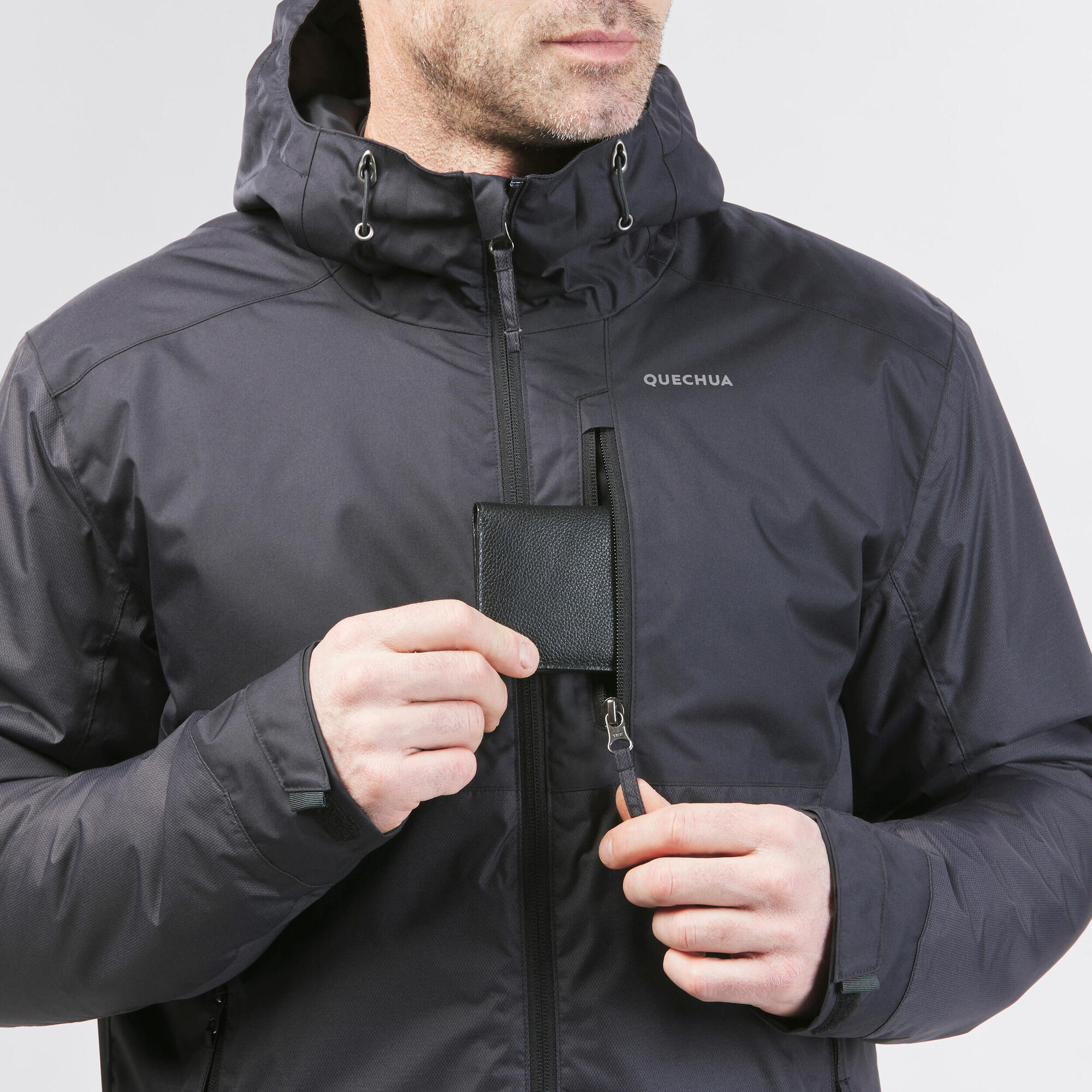 Quechua Men's NH500 Waterproof Winter Jacket - Image 7