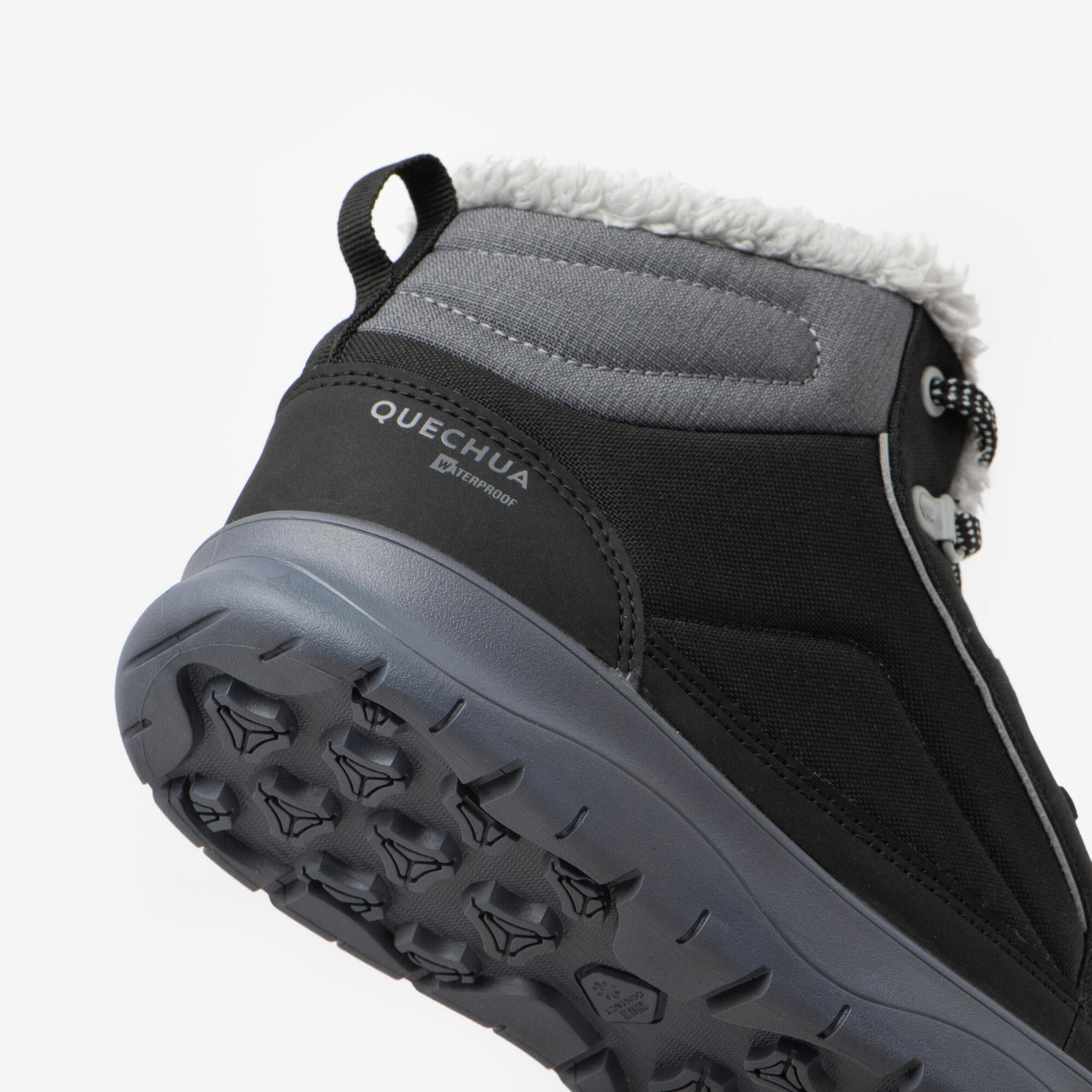 Quechua Women's Warm Waterproof Snow Hiking Boots - NH100 Mid - Image 6