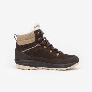 Quechua Women's NH900 Warm Waterproof Leather Snow Hiking Boots