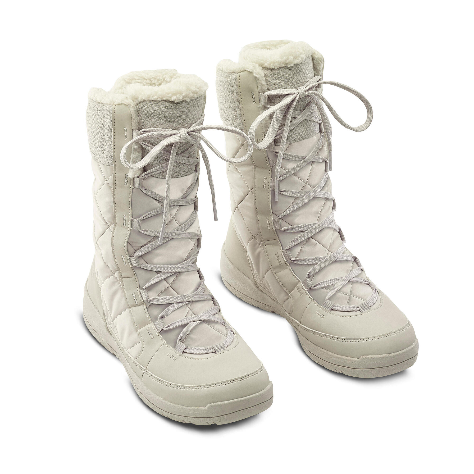 Quechua Women's NH500 Warm Waterproof High Lace Snow Boots - Image 5