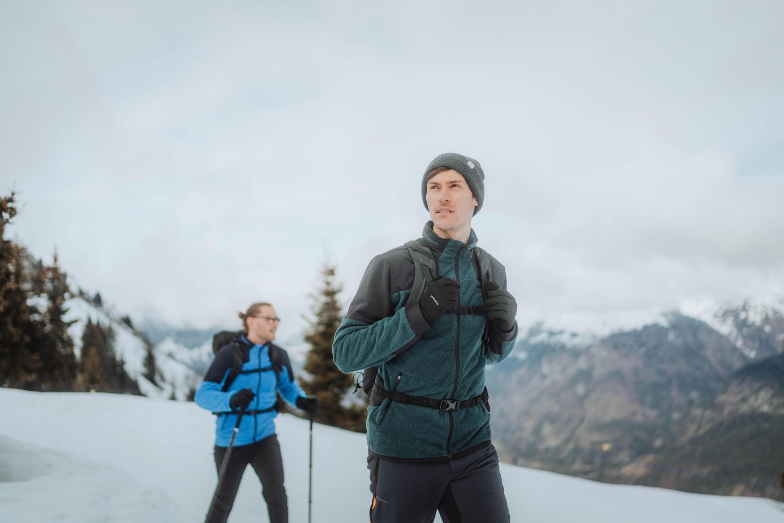 Quechua Men's MH500 Warm Water-Repellent Hiking Fleece Jacket - Image 9