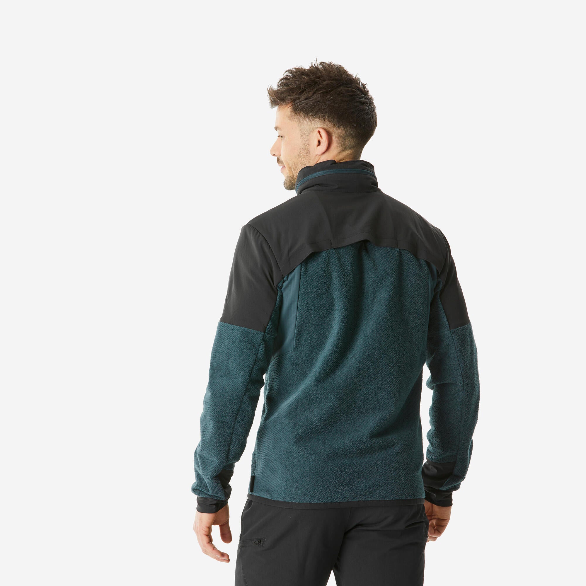 Quechua Men's MH500 Warm Water-Repellent Hiking Fleece Jacket - Image 3
