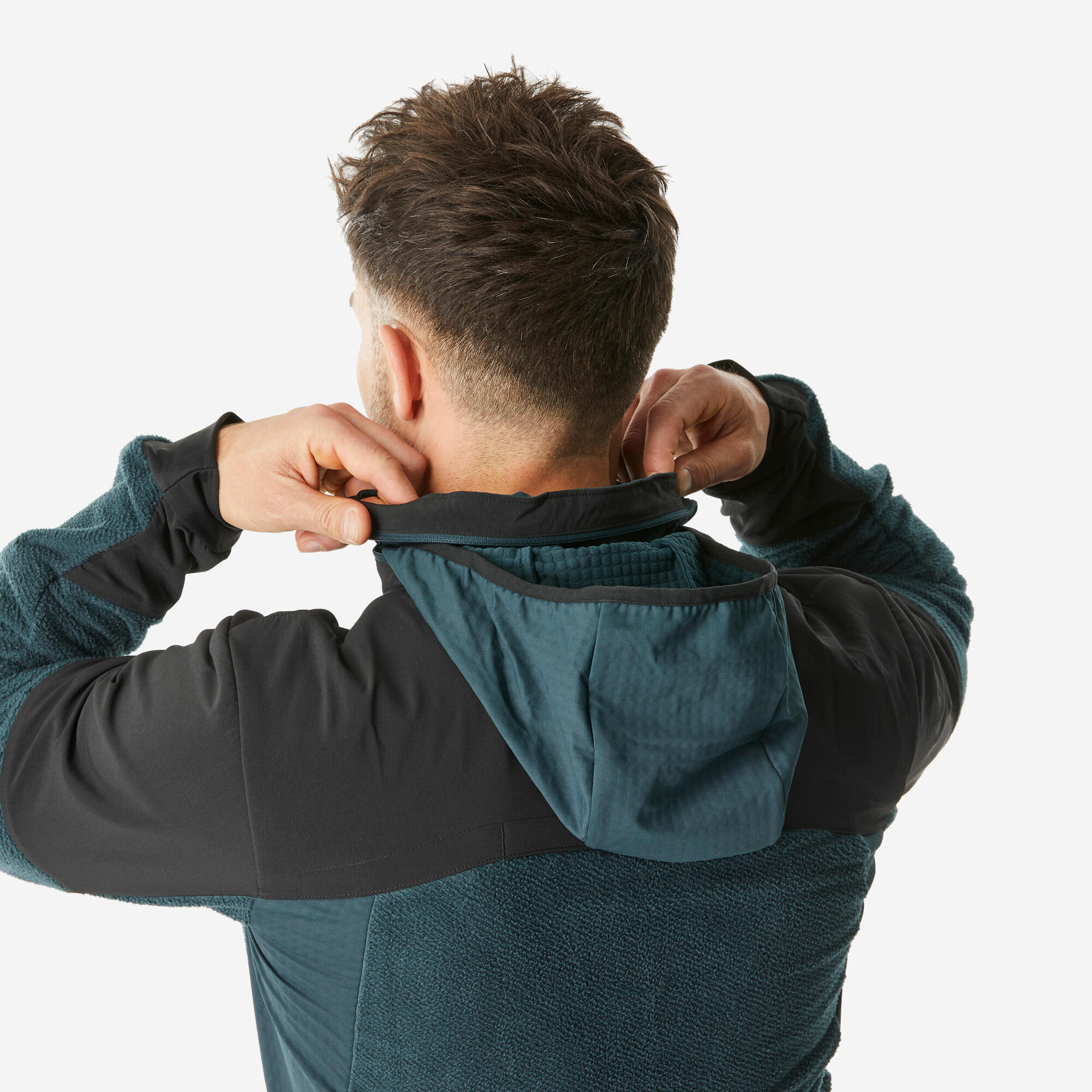 Quechua Men's MH500 Warm Water-Repellent Hiking Fleece Jacket - Image 6