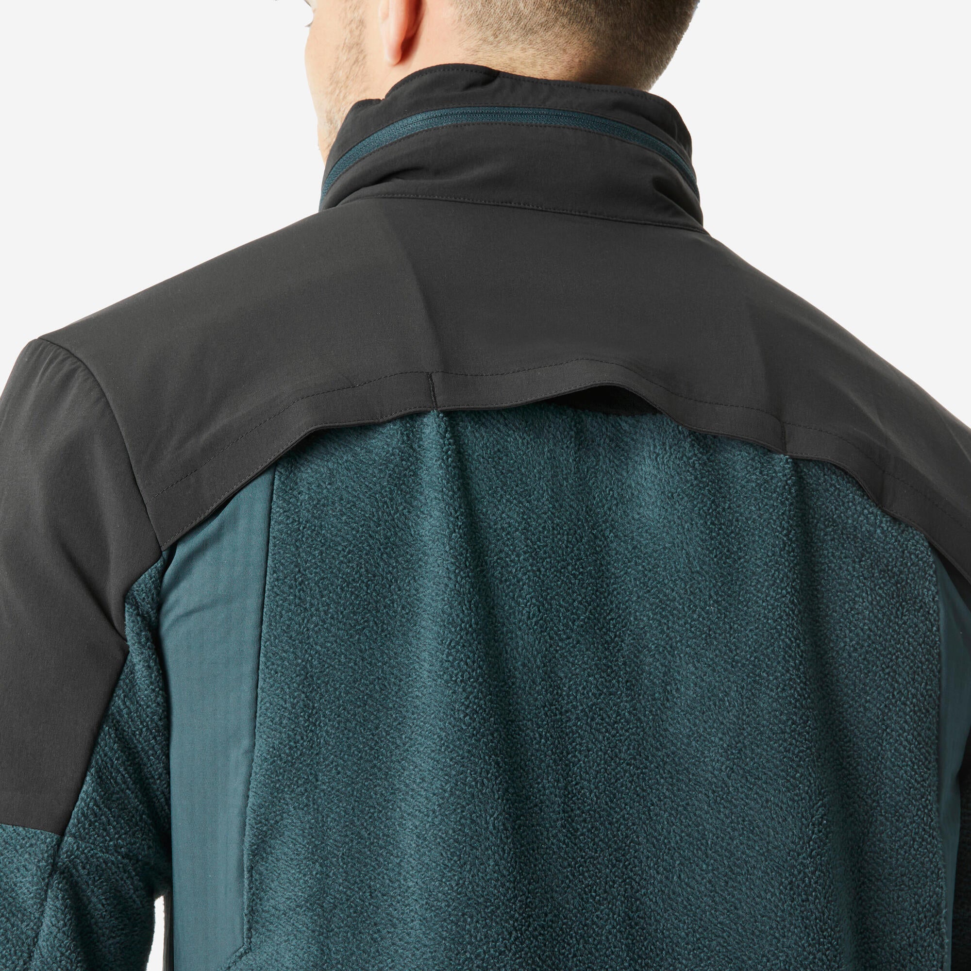 Quechua Men's MH500 Warm Water-Repellent Hiking Fleece Jacket - Image 4