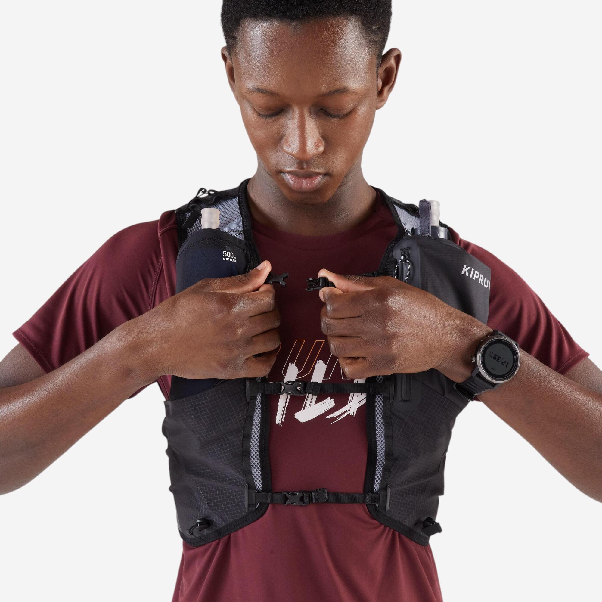 Kiprun 10L Running Hydration Vest - 1L Water Bladder Included - Image 3