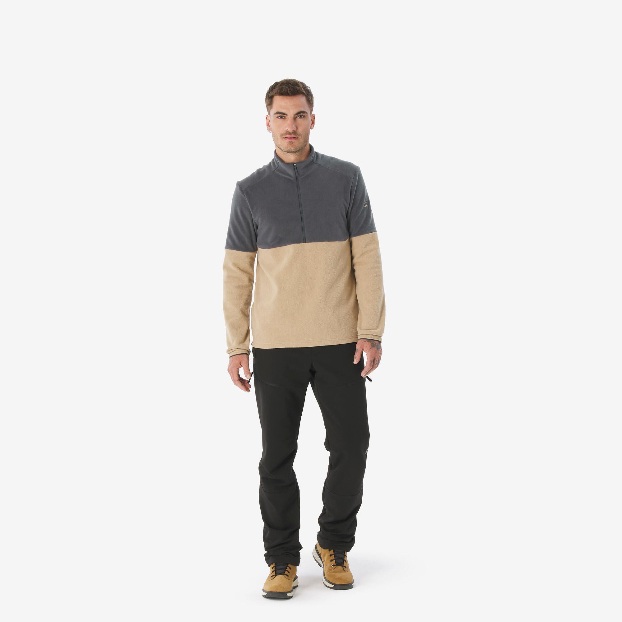 Quechua Men's MH500 Half-Zip Hiking Fleece - Image 2